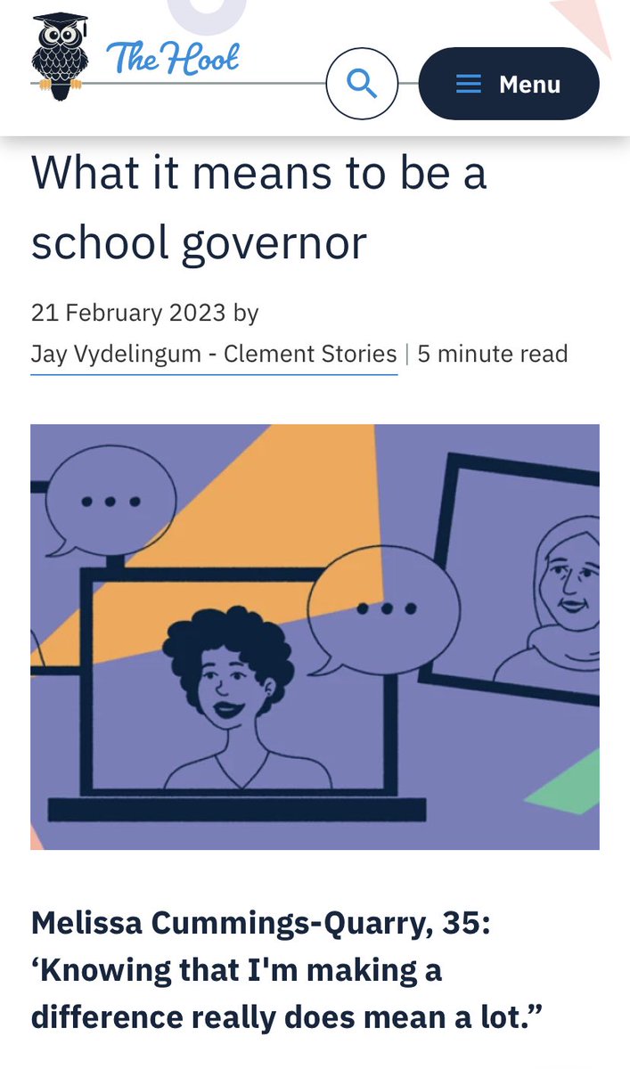 Excited to finally share some of the work we've been doing with <a href="/GovernorHub/">GovernorHub</a> to promote #schoolgovernors . 

Important themes addressed about #diversityandinclusion and #education.

#clementstories #governorhub #schools 

thehoot.news/topics/what-it…
