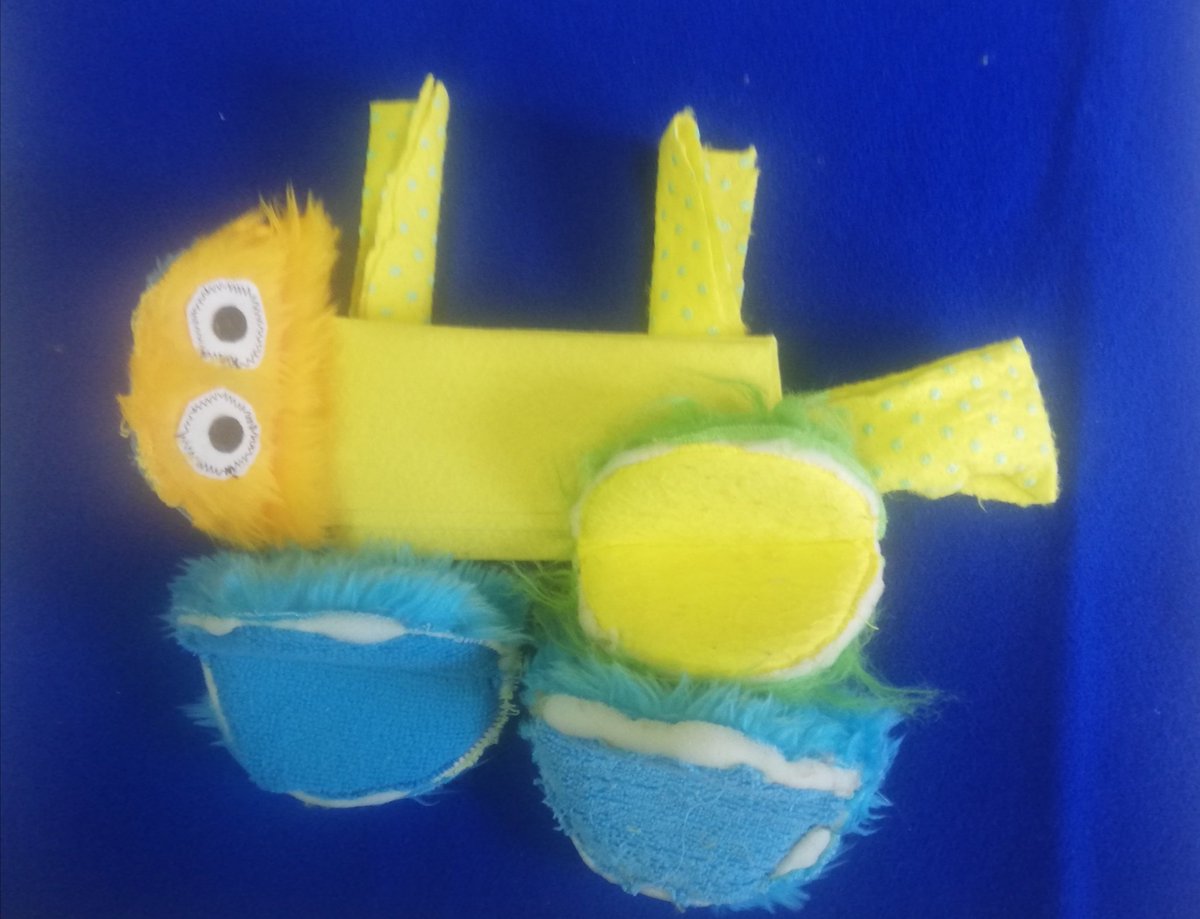 A Picasso like picture of an animal, a puppet collage