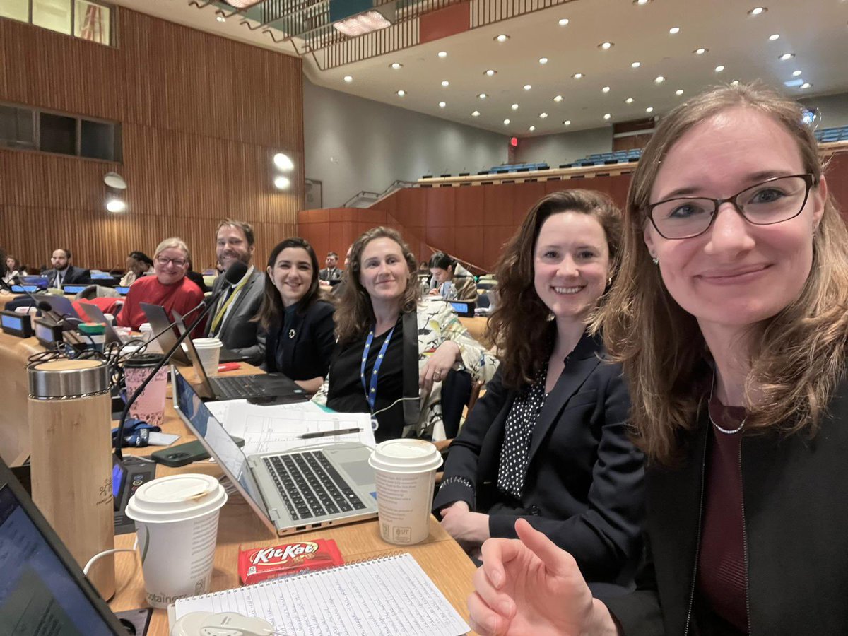 Denmark_UN's tweet photo. Meet the #CSW67 negotiation team representing all 🇪🇺member states including 🇩🇰

This year the team consists of 🇪🇺🇭🇺🇸🇪🇳🇱🇫🇮

The @EUatUN will push for an ambitious text enhancing the #Humanrights of all women &amp; girls in the digital age https://t.co/XGh8rdJchs
