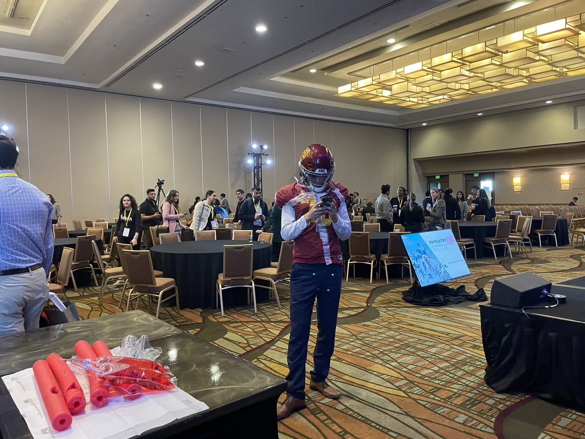 YoDweng's tweet photo. I thought I was at the nfl combine, but ended up at #Physiatry23. Put me in coach https://t.co/D26cNLADBO