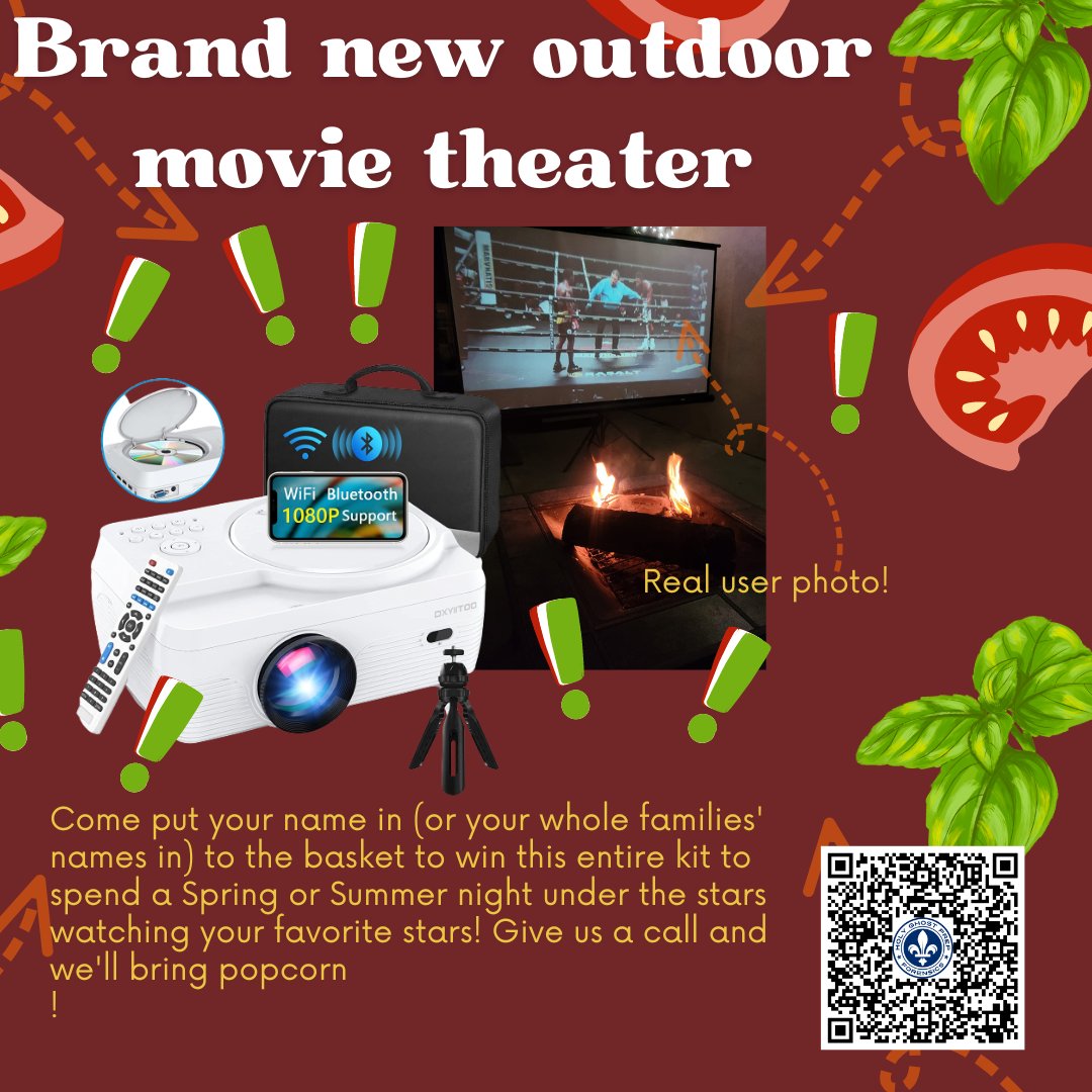 HolyGhostPrep's tweet photo. The @HGPSpeechDebate Pasta Dinner is March 5 with a chance to win this year's raffle prize, a brand new outdoor movie theater! Tickets are available at the door. But discounted online ticket sales end Monday, so visit https://t.co/VfLuRDEQU9 ASAP! #ThinkPasta #ThinkGhost https://t.co/4s7wskTj1d
