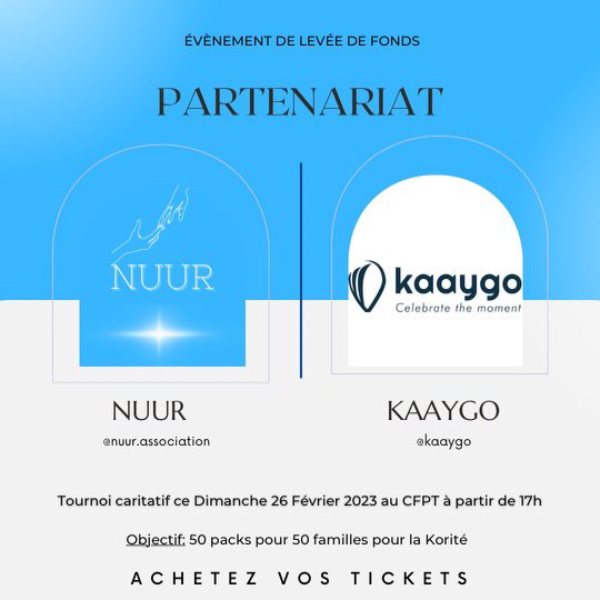 Nuurassociation's tweet photo. Grâce à @Kaaygo2, rien ne vous échappera! 
Ils nous font l’honneur d’être présent ce dimanche afin d’immortaliser tous les moments du tournoi. 

Kaygo est un excellent support de communication pour NUUR et vous permettra de trouver facilement tous nos futurs événements/projets 🤍 https://t.co/2wlTO4WVan
