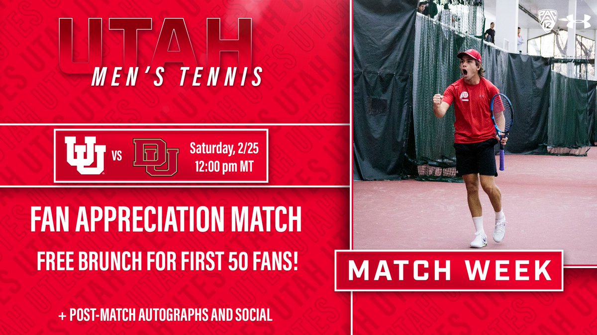 Utah Tennis on Twitter "Hey Utes Fans! Tomorrow is our Fan