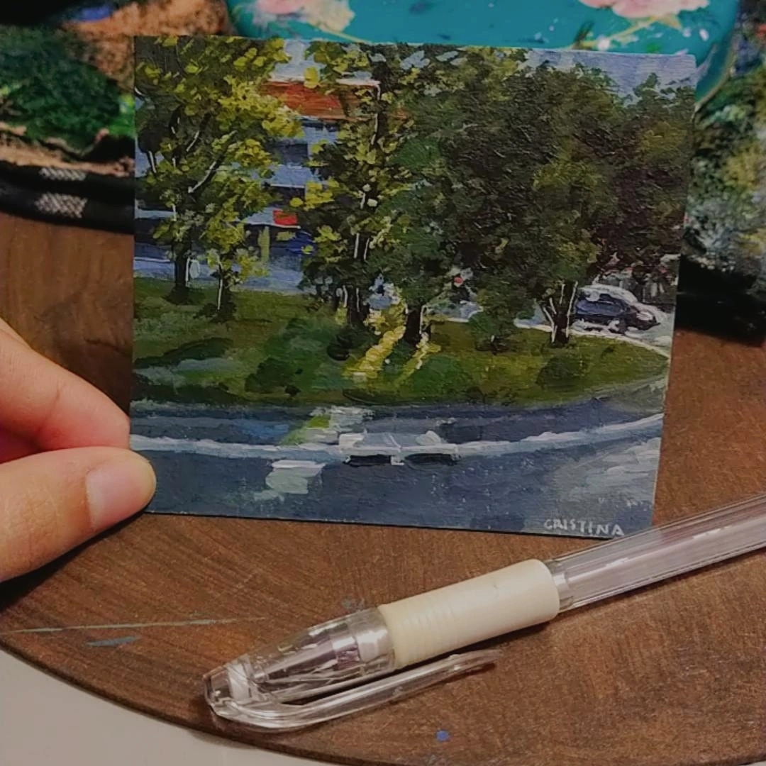 thatotem's tweet photo. mini pintura ²⁰²³
10cm x 8,5cm
tinta acrílica
.
.
#pintura #painting #art #arte #tintaacrilica #SaoPaulo
#corfix #acrilex #vilamaria #vizinhança #acrylicpainting #landscapepainting #sp #artschoollife #artgallery https://t.co/XpJlgFA5Vt