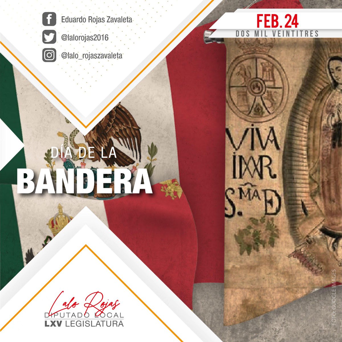 Hoy rendimos homenaje a nuestra #BanderaNacional, símbolo patrio que nos representa y nos une como país.

¡Es un orgullo ser mexicano! 

#24FebreroDíaDeLaBandera