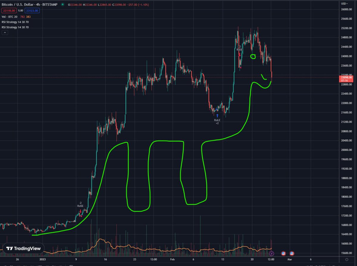 digitalmaniak_'s tweet photo. I present to you, the brontosaurus pattern. 🦕
Some say its bearish, others bullish 🚀

#Bitcoin #BTC https://t.co/JAYMpMCieo