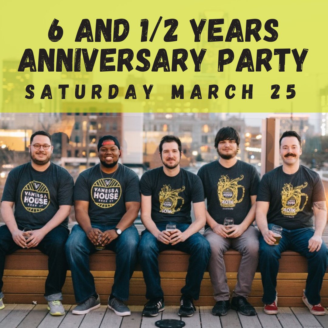 Look at these babies 6 and a half years ago. They had no idea what COVID was or that they would be putting hard seltzer in frozen margarita machines in 2023. They probably predicted DND in the taproom every Sunday though. COME CELEBRATE 6.5 YEARS OF VHBC ON MARCH 25!