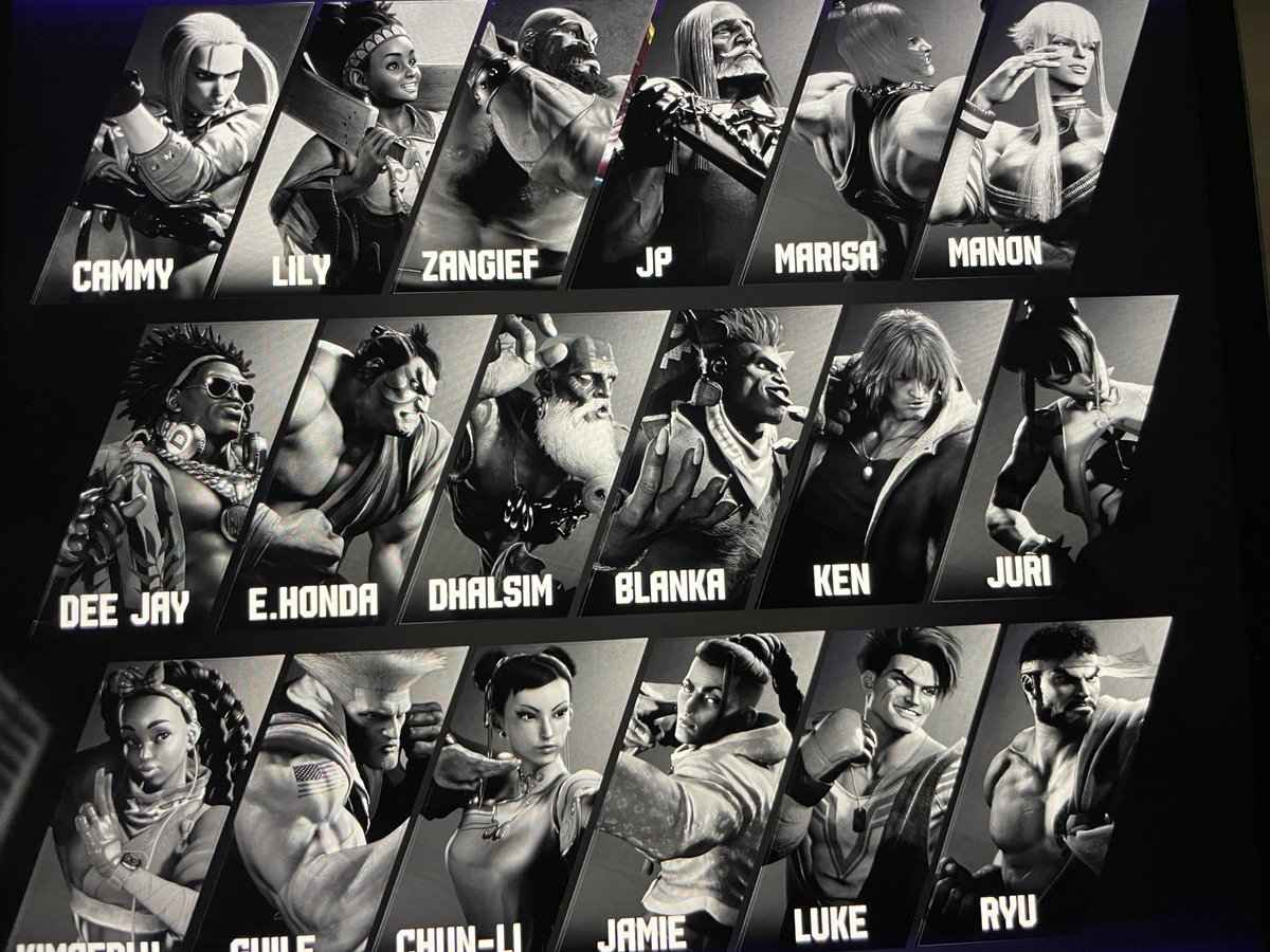 Notanotheranime's tweet photo. Rosters complete, who R you gonna main?! 🤔
#sf6 #fightingground #cammy ❤️ https://t.co/QjRFpz6149