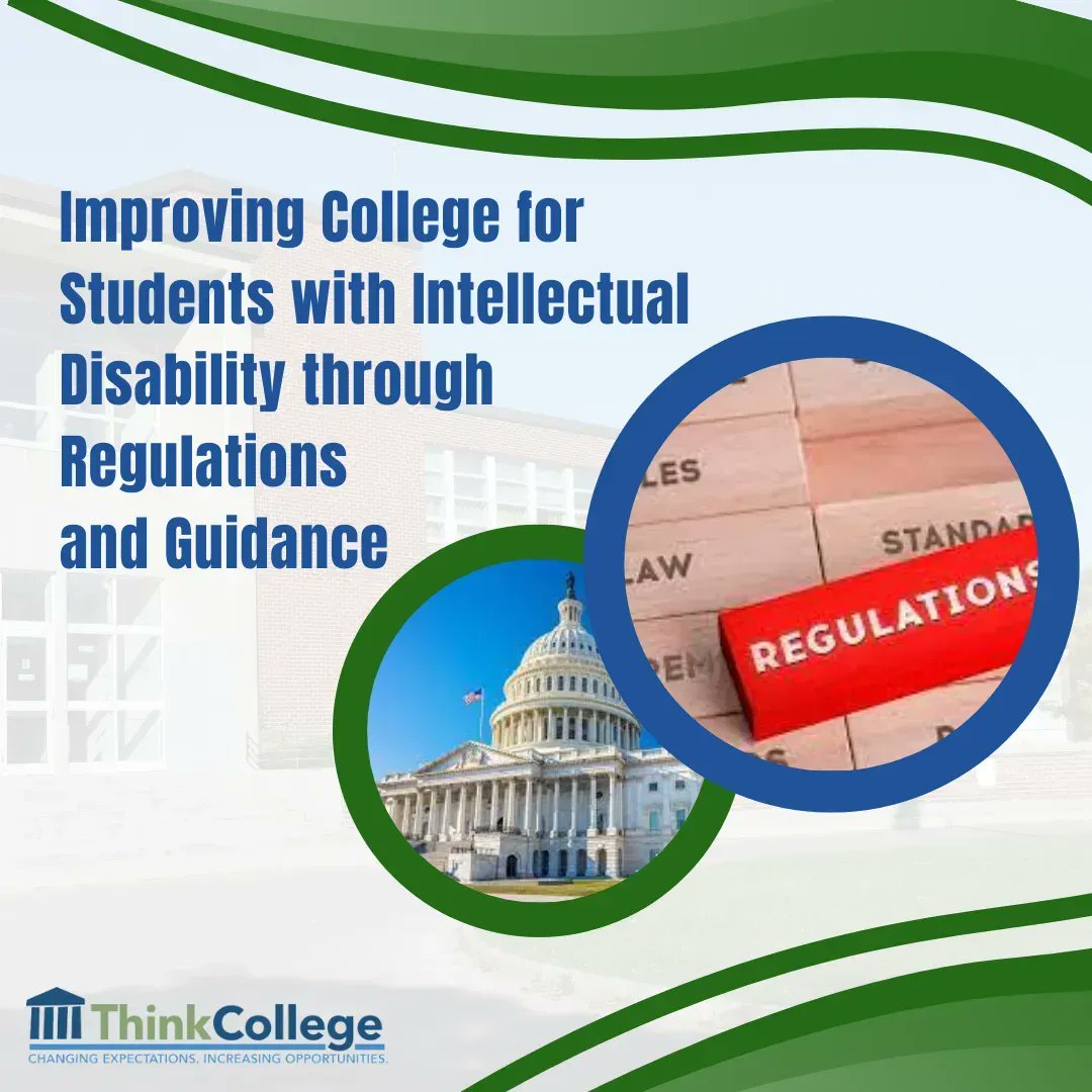 thinkcollegeICI's tweet photo. Have you seen the latest #InsideThinkCollege Blog? Senior Policy Advisor for the @NDSC , Stephanie Smith Lee, writes about the importance of advocates for students with ID speaking up and submitting comments on federal regulations.https://t.co/rvxJAhUfk0 https://t.co/HxN93RrNBd