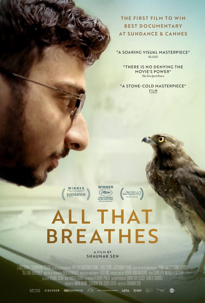 All That Breathes is coming to the New Parkway Theater starting this Sunday, Feb. 26th. 

Show Times: 
🍿 Sunday, Feb. 26th @ 2:00pm
🍿 Tuesday, Feb. 28th @ 7pm (Doc Night) 
🍿 Thursday, Mar. 2nd @ 4:15pm

#allthatbreathes #documentary #shaunaksen #blackkite #Delhi