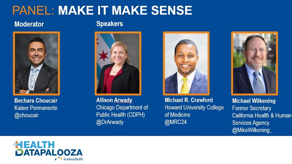 Data, if looked at in a robust and holistic way, can give us insights into how we can personalize and curate care experiences. Building on the previous plenary on AI -- 'Alogithic bias is a challenge.' -@MRC24 at #hdpalooza