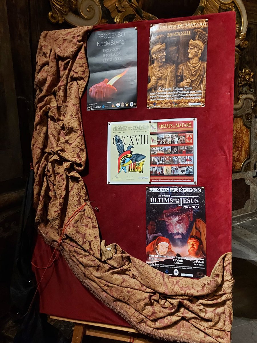 Presentació de la Revista dels <a href="/armatsdemataro/">Armats de Mataró</a>, Soldats de Pau, Medalla d'Or de la Ciutat de #Mataró  

Cartell de La Passió
Cartell d'Armats 2023 
Cartell Processó Nit del Silenci.