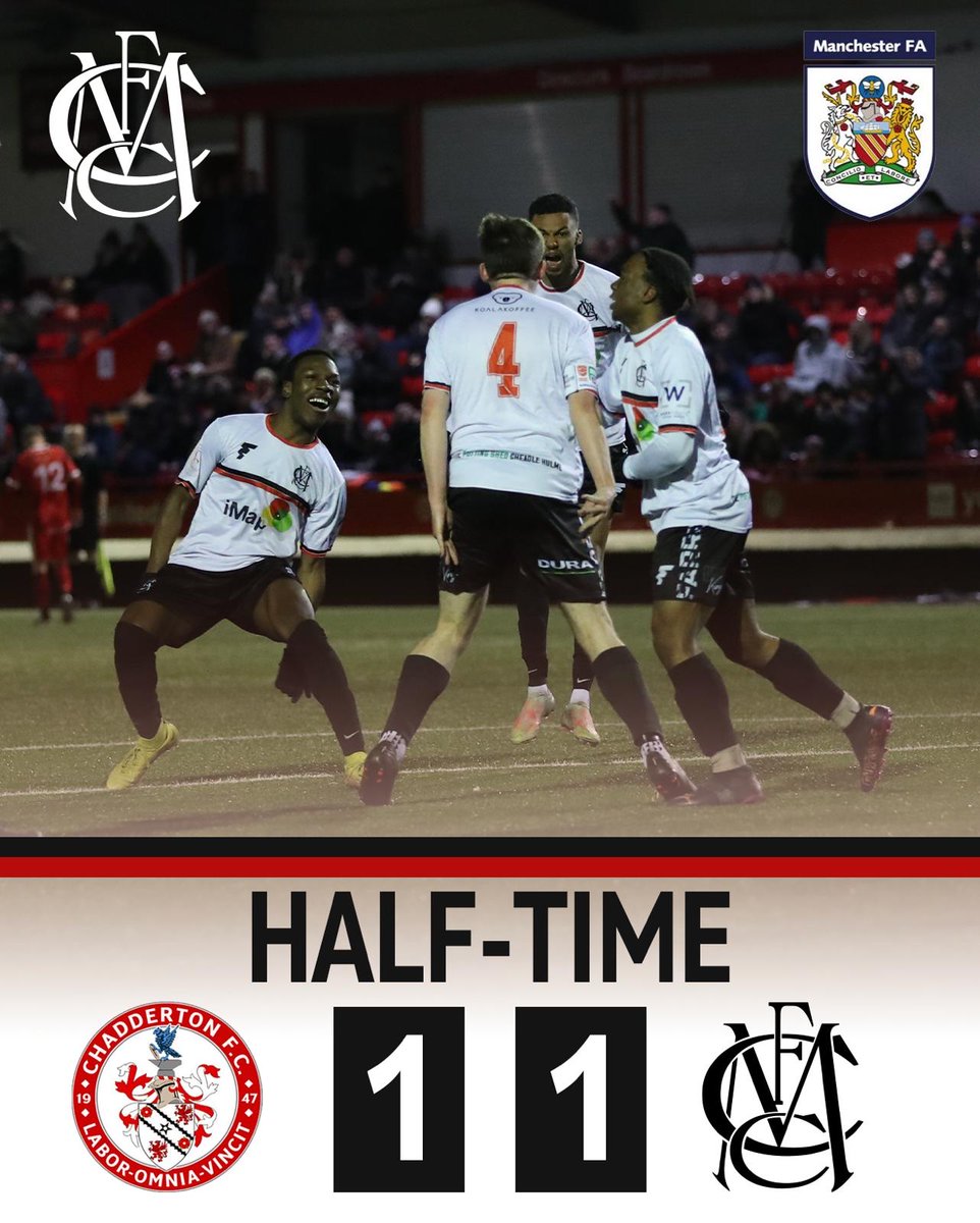 mcrcentralfc's tweet photo. All square at the interval!π
#WeAreCentral | #CHACEN https://t.co/TnYPxwGfTT
