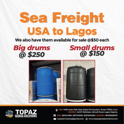 topaz_global's tweet photo. 10% Discount for All SEA SHIPMENT RECEIVED FROM 24TH FEB - 17TH MARCH.

For more information on this kindly leave us a message.
Email: topazservicerep@gmail.com
Contact: 2812414981, 2817415082
WhatsApp: 8323300658

Houston Address: 14110 Auto Parkway, STE H1, Houston Tx 77083

L https://t.co/phfOD0iLMN