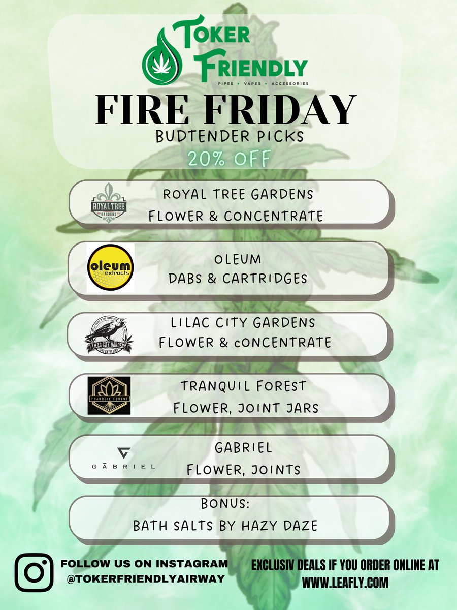 TokerFriendlyWA's tweet photo. Happy Fire Friday!!!! https://t.co/cxLr2AyWNK