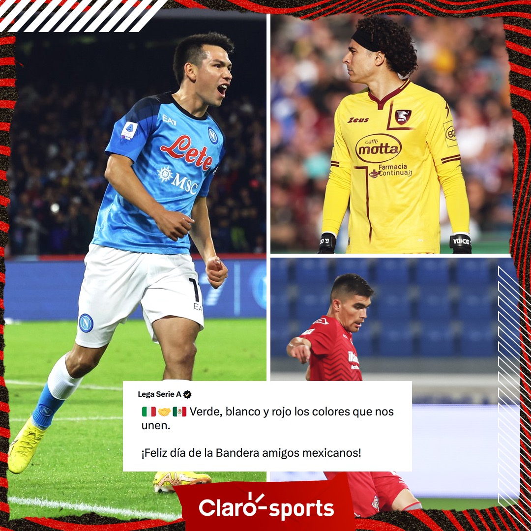 La Serie A se une a las felicitaciones🥳⚽️🇮🇹 El fútbol italiano no dejó pasar la oportunidad en este #DiaDeLaBandera de felicitar a México y recordar que cuentan con tres joyas del fútbol de nuestro país en sus filas😌🇲🇽 #ClaroConTodo