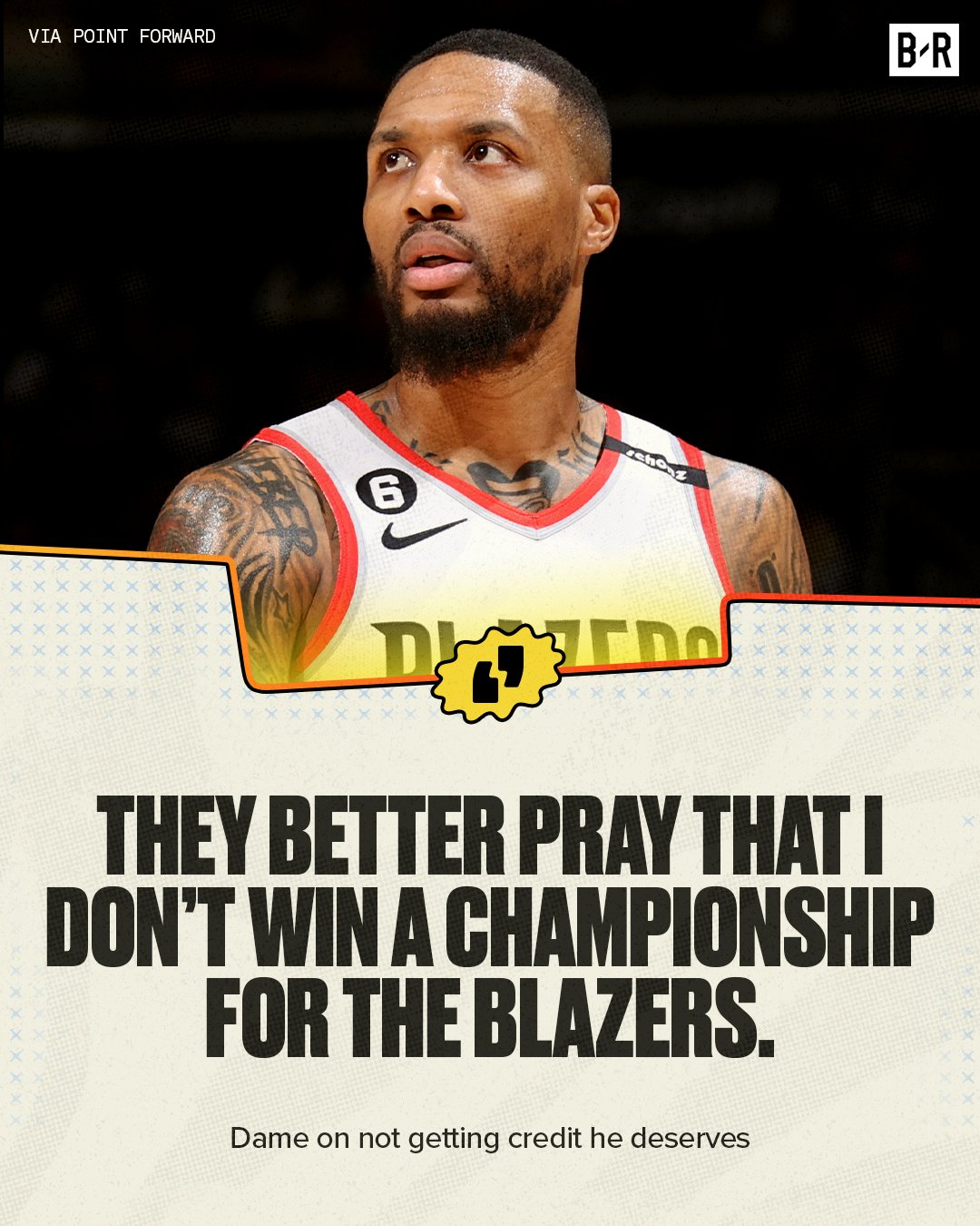 Bleacher Report on Twitter "Dame sends a message 🗣 (via pointforward