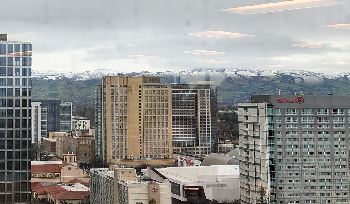 Cohesity on Twitter "RT spoonen Amazing to see snow in the hills of San Jose, photo from the