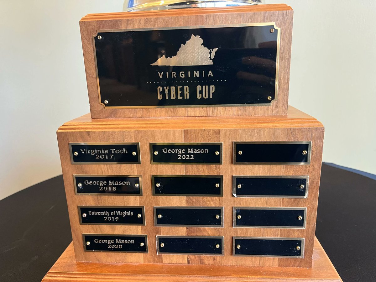 VaCyberRange's tweet image. The Virginia Cyber Range team is ready for CyberFusion 2023 kickoff! The CTF starts tomorrow at 8:00 am at VMI. We have 20 VA college and university teams competing for the Virginia Cyber Cup! ๐ ๐ ๐ฎ
Who will take it home this year?
#VACyber23 #CloudCTF