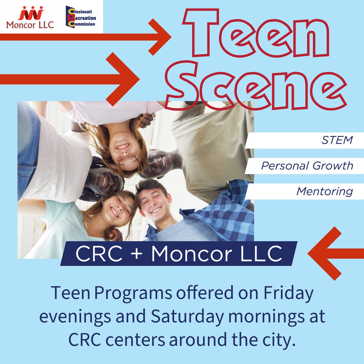 SantaMariaCincy's tweet image. The @cincyrec partners w/ @MoncorLLC to deliver a series of unique teen programs focusing on STEM, personal growth &amp;amp; mentoring! Sisters in Spirit meets in Price Hill (Fri 6-8p &amp;amp; Sat 12-2p twice a month) 
Descriptions: tinyurl.com/3werpu2s
Register: tinyurl.com/mvspyez3 "
