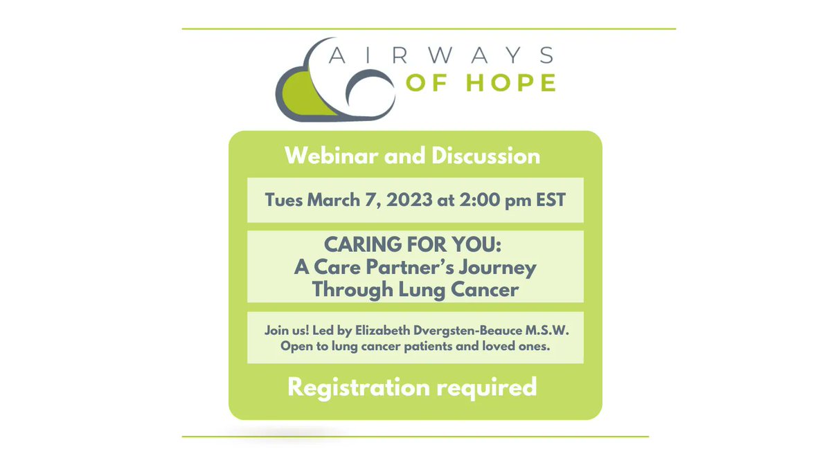 LungCancer_Can's tweet photo. Providing care and support for a person with lung cancer can come with challenges. This webinar will explore the important role of the care partner, identify signs of stress and burnout, and offer strategies to cope. Register now: https://t.co/hQMr2zhxF2 #lungcancer #HopeArmy https://t.co/Lbwc29lIfA