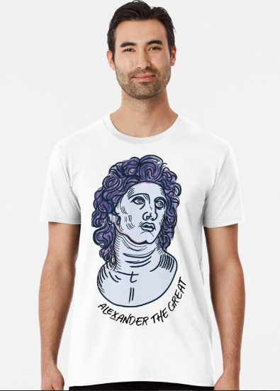 #RBbirthday2023 #redbubbleshop #teepublic #printondemand #tees #shirts #art #alexanderthegreat #Stickers #instagram #redbubbleartist #shirt #PainofLove 
Alexander the Great Premium T-Shirt, What are you think Guys??