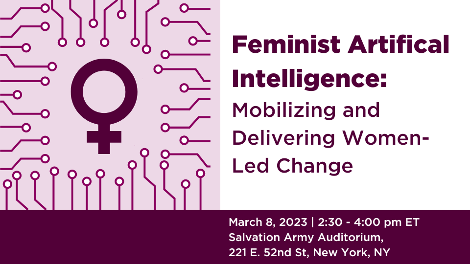 WorldWeWantproj's tweet photo. Join us on Mar 8 as we host a special event on the side of #NGOCSW! We'll dive into the power of artificial intelligence uniquely built from women's voices and the power of digital technology to mass mobilize women's demands to drive change.

https://t.co/P4mIZlFoWZ https://t.co/QmR1KCya72