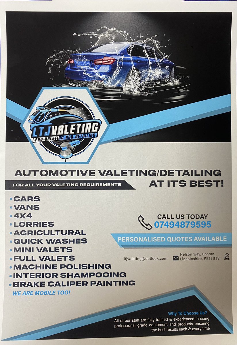 Hot off the press! 🔥 

We thank Jake Hardstaff at JNR's Embroidery &amp; Vinyl Printing for our fresh new kits! 

Jake's other business has also sponsored the First team's new away strip - LTJ Valeting! 😍 

Get in touch with for all your car valeting needs 🚗🧽✨

🦅⚽️#EUFC