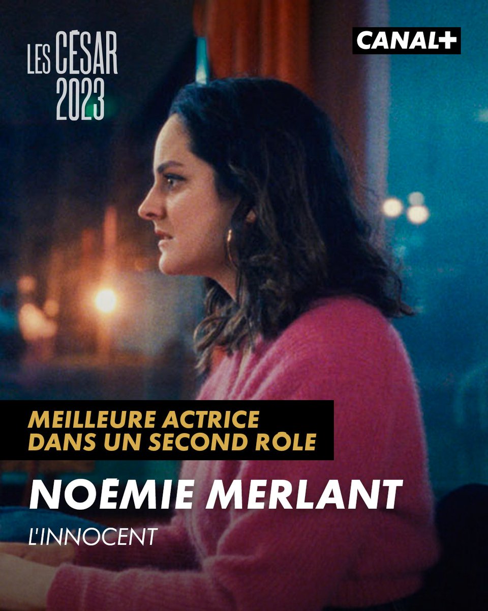 canalplus's tweet photo. Noémie Merlant, lauréate du #César2023 de la meilleure actrice dans un second rôle pour L'Innocent https://t.co/avUUiuqmCL