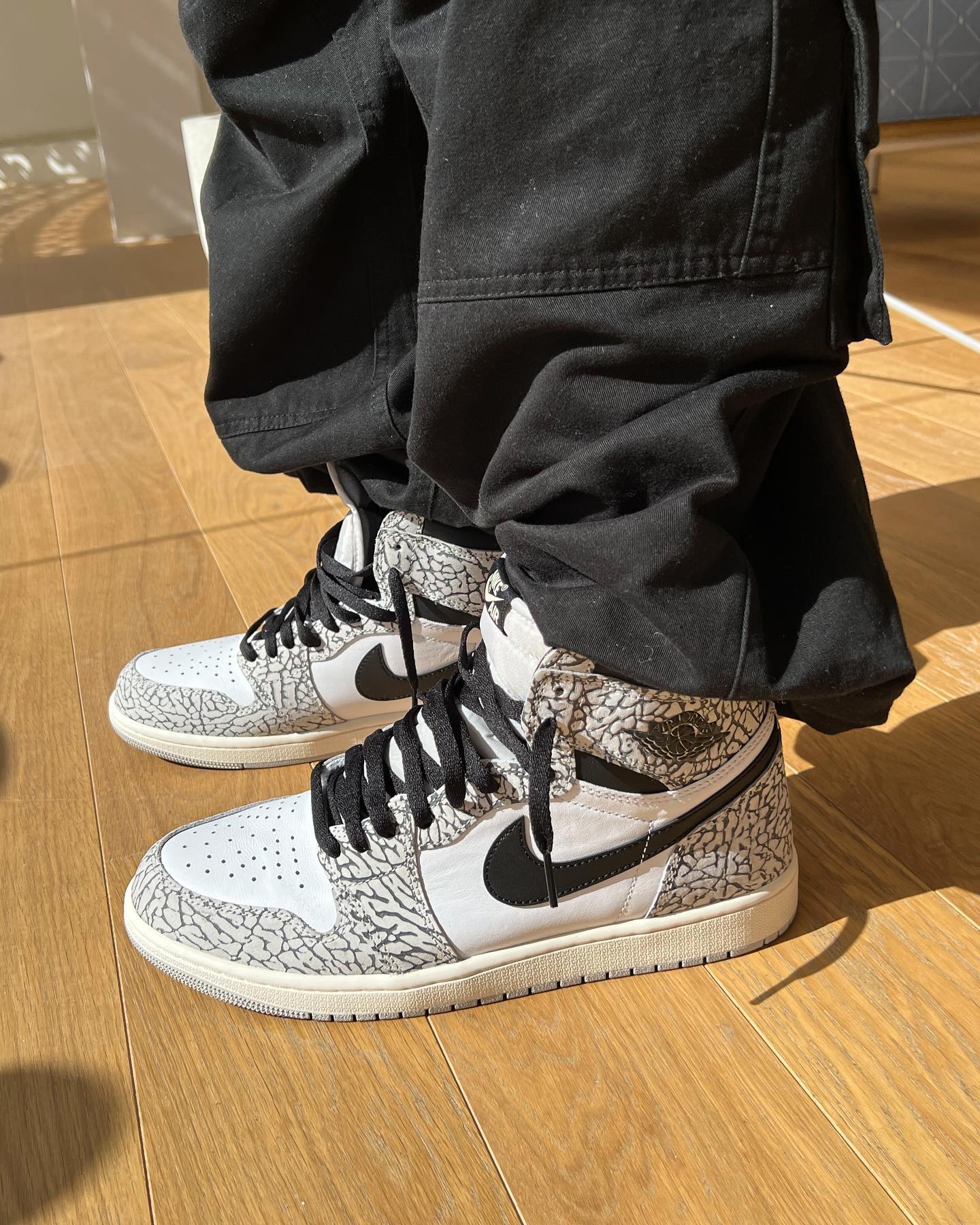 Air Jordan 1 Retro High OG White Cement Grey / 9