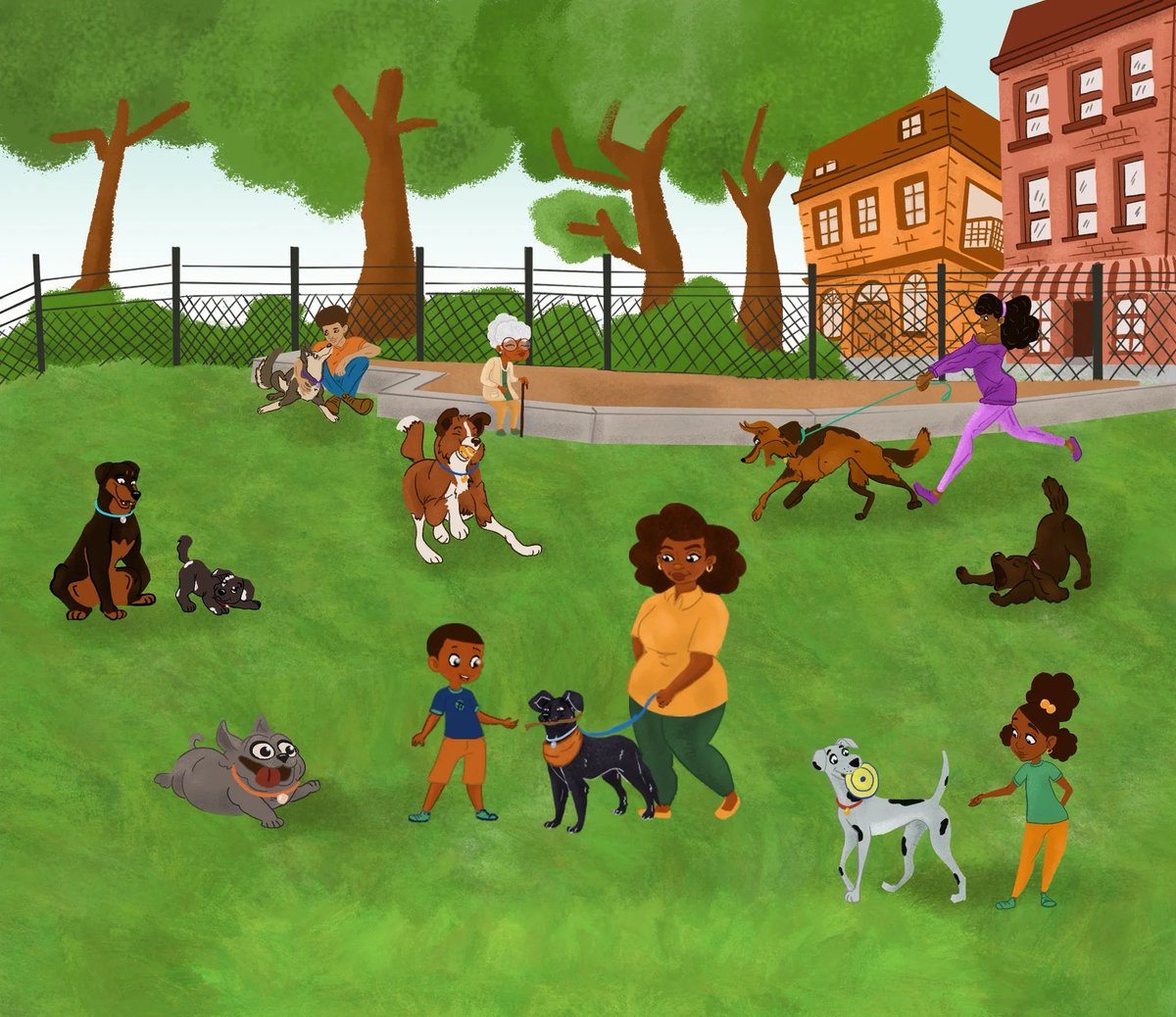 Did you grow up with a pet? If so, what was it? Drop a pic of you and your fur baby!

#BHM #kidlitart #picturebook #drawingwhileblack #familypet