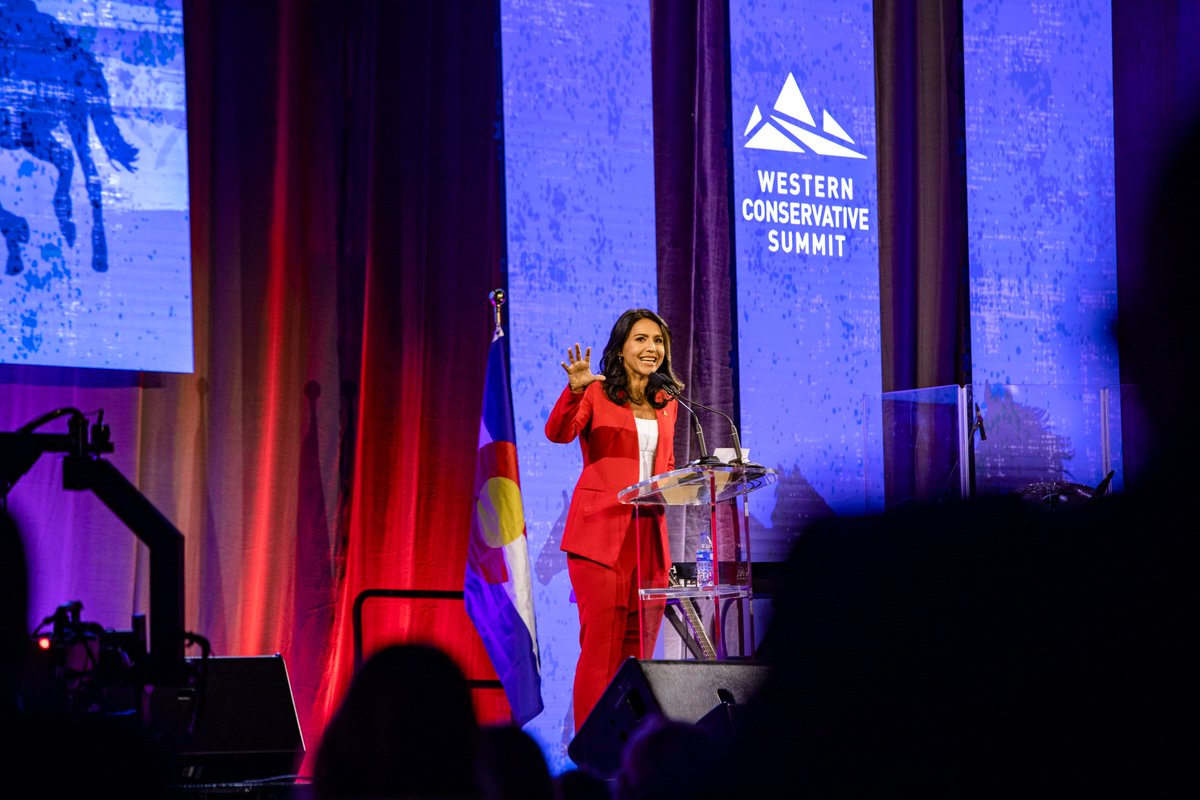 WesternCoSummit's tweet photo. Flashback to @TulsiGabbard at #WCS22. Who should we invite this year? #WCS23
https://t.co/z4Diyb75kp https://t.co/HT7xdRxgdC