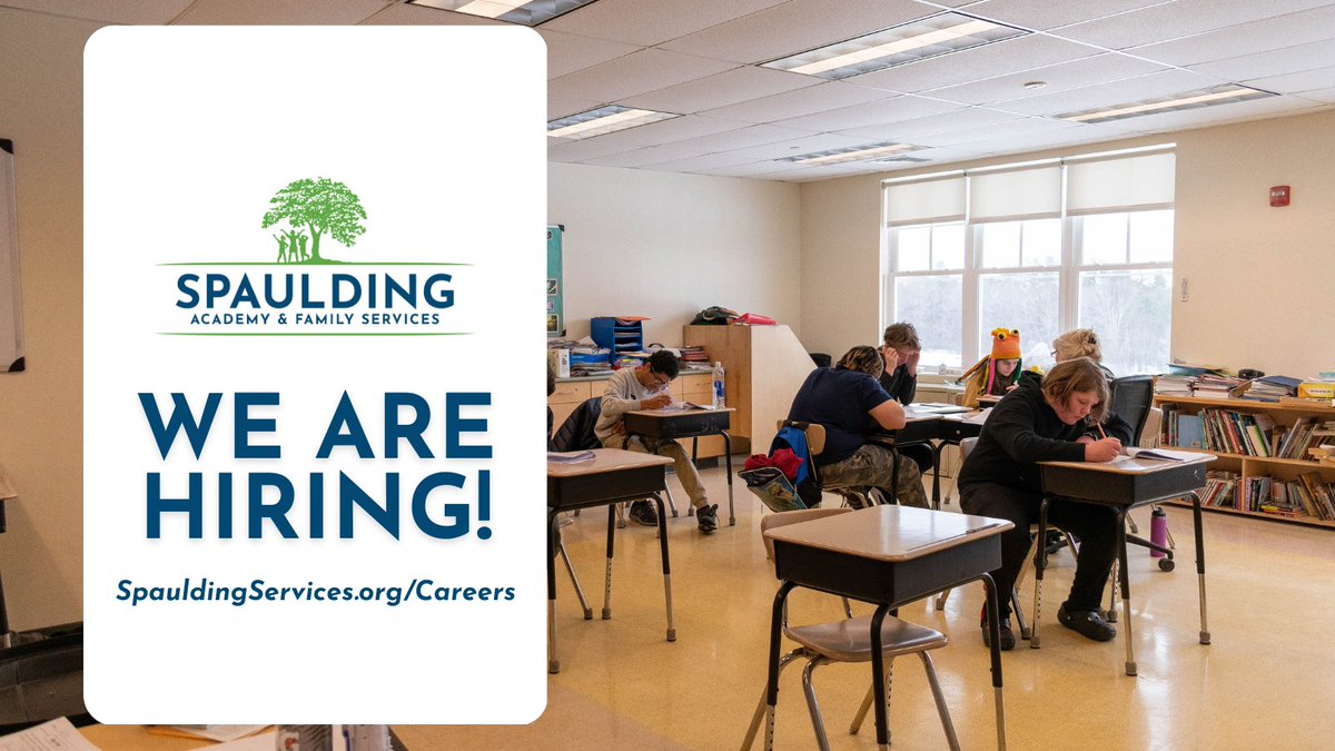 Apply to work at Spaulding Academy &amp; Family Services as a Speech &amp; Language Pathologist, Paraeducator, or Special Education Teacher. 🍎

Find the right position for you in our list of current openings and apply today: bit.ly/3YaTj0t