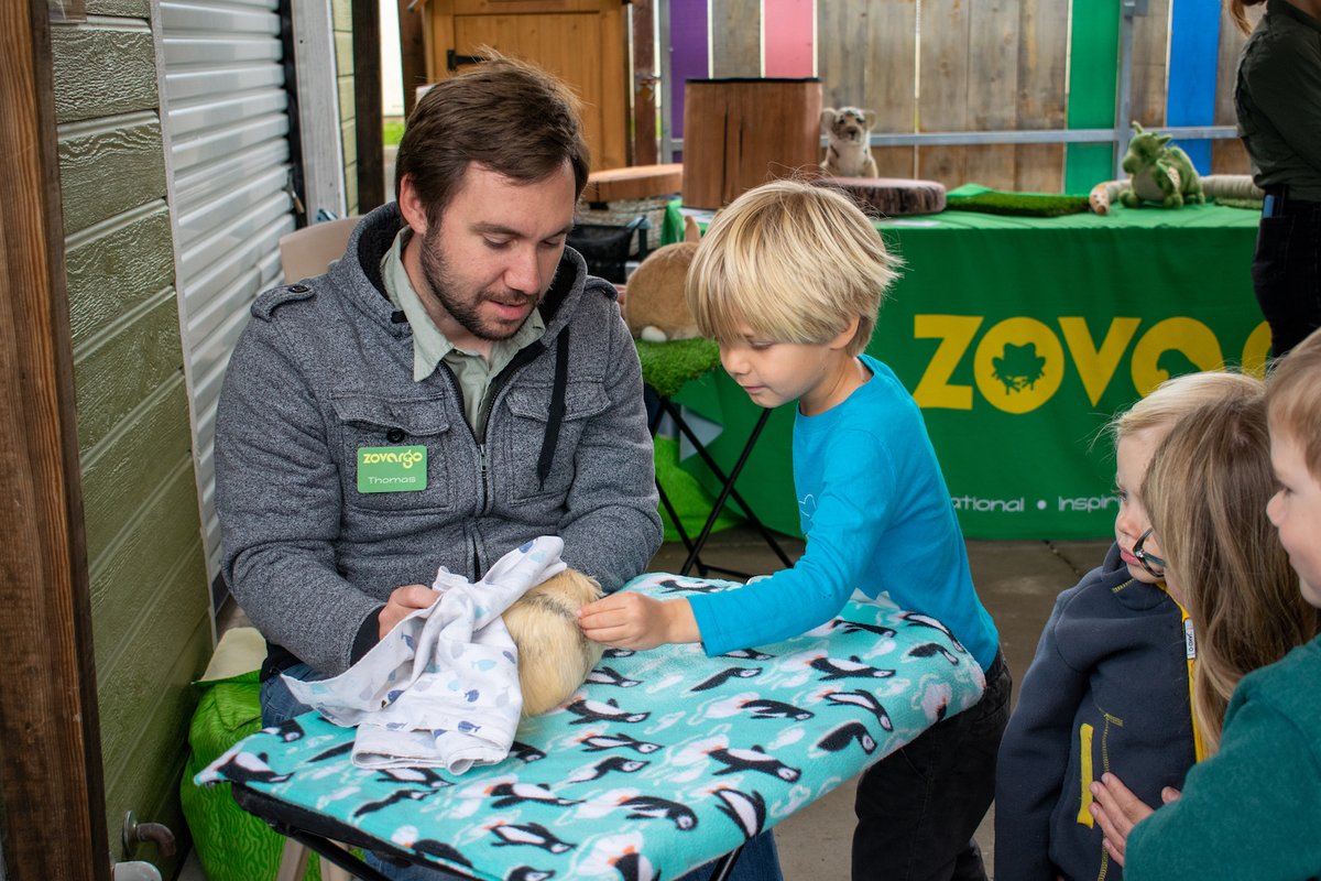 Fun Animal Friday with @Zovargo was un-fur-gettable! Check out highlights from today's event and get ready for next month's Fun Animal Friday with My Reptule Guys. Guests will get to meet a ball python, geckos, a tortoise, a bearded dragon, and a black milk snake on March 31.