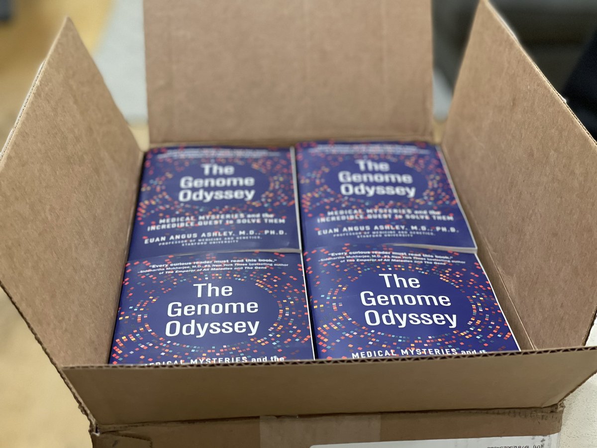 euanashley's tweet image. Excited to announce the upcoming launch of the paperback of #TheGenomeOdyssey complete with new artwork and an Epilogue that discusses the role of genomics in the covid pandemic, ultra-rapid sequencing, T2T, new players in the sequencing market, and more!
Available March 21st.