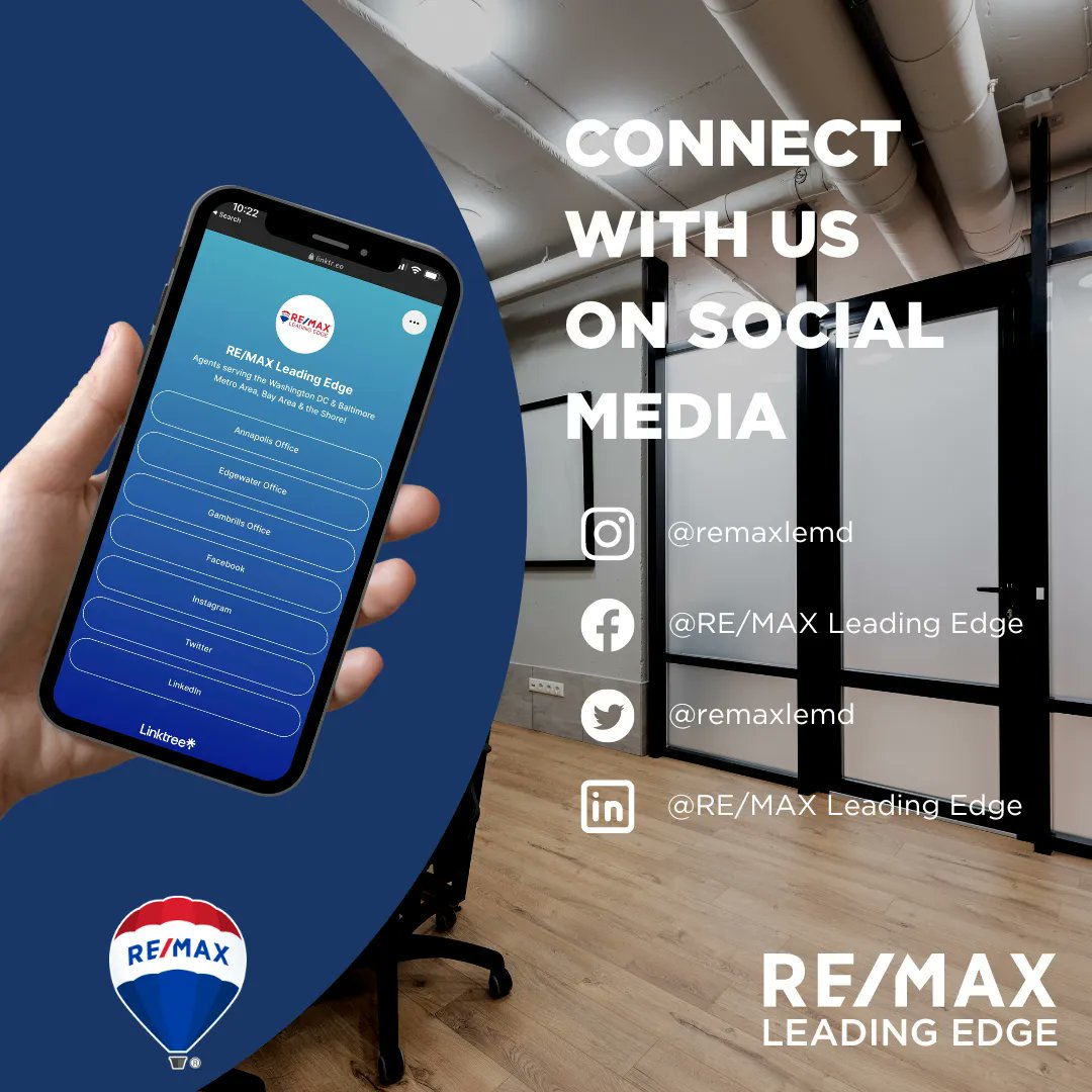 RE/MAX Leading Edge Maryland on Twitter "Make sure you are following