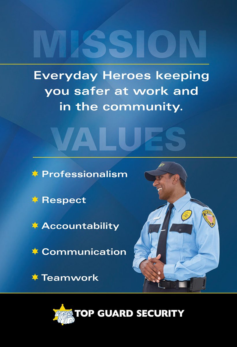 TopGuardSec's tweet image. Top Guard Security Officers are everyday heroes keeping our community safe. Thank you for living out the Top Guard values!