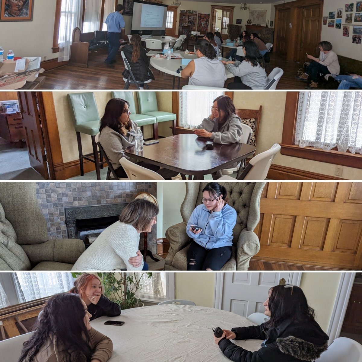 A group of bilingual, SLHS students went to Our Place to learn more about interpreting from Professor Piet Koene. Students practiced medical, legal, consecutive, and simultaneously interpreting with lots of hands on activities!
<a href="/StormLakeHighS2/">Storm Lake High School</a> <a href="/nwciowa/">Northwestern College</a> <a href="/Irishernandez22/">Iris</a>