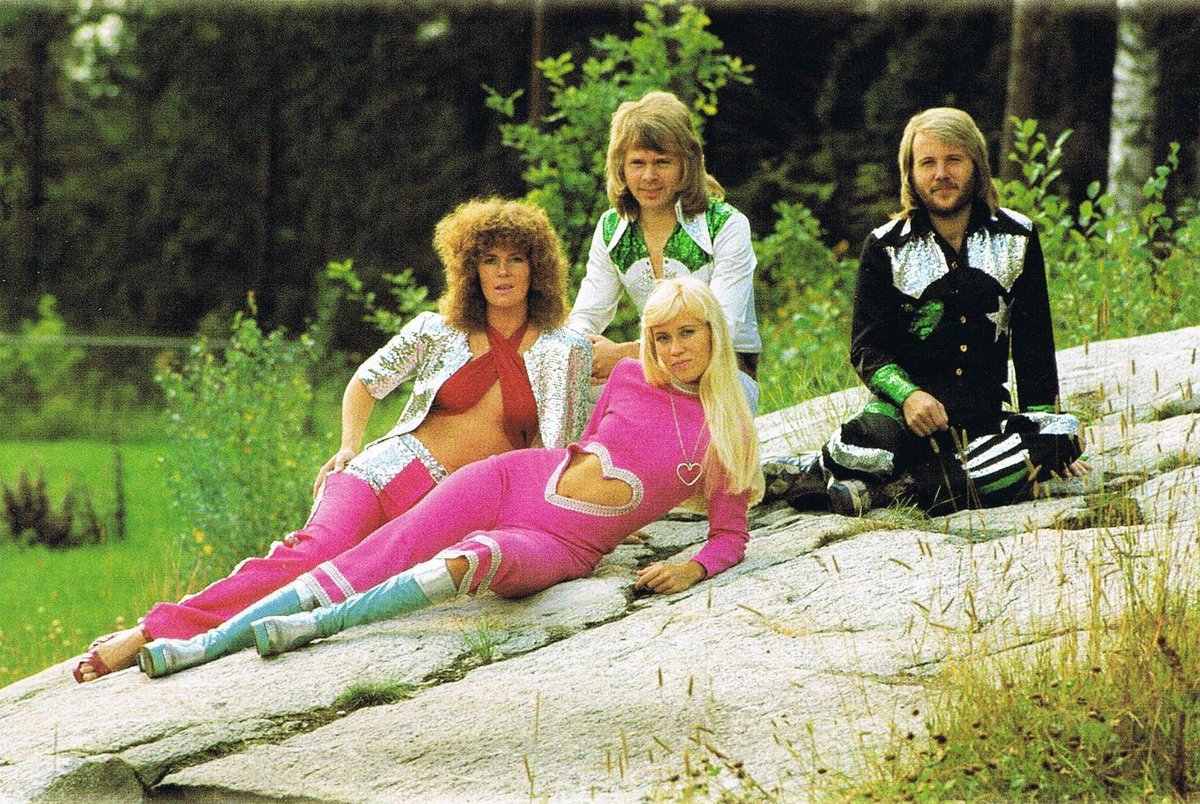 Zoe's feather boa 19K on Twitter Faltskog and ABBA"