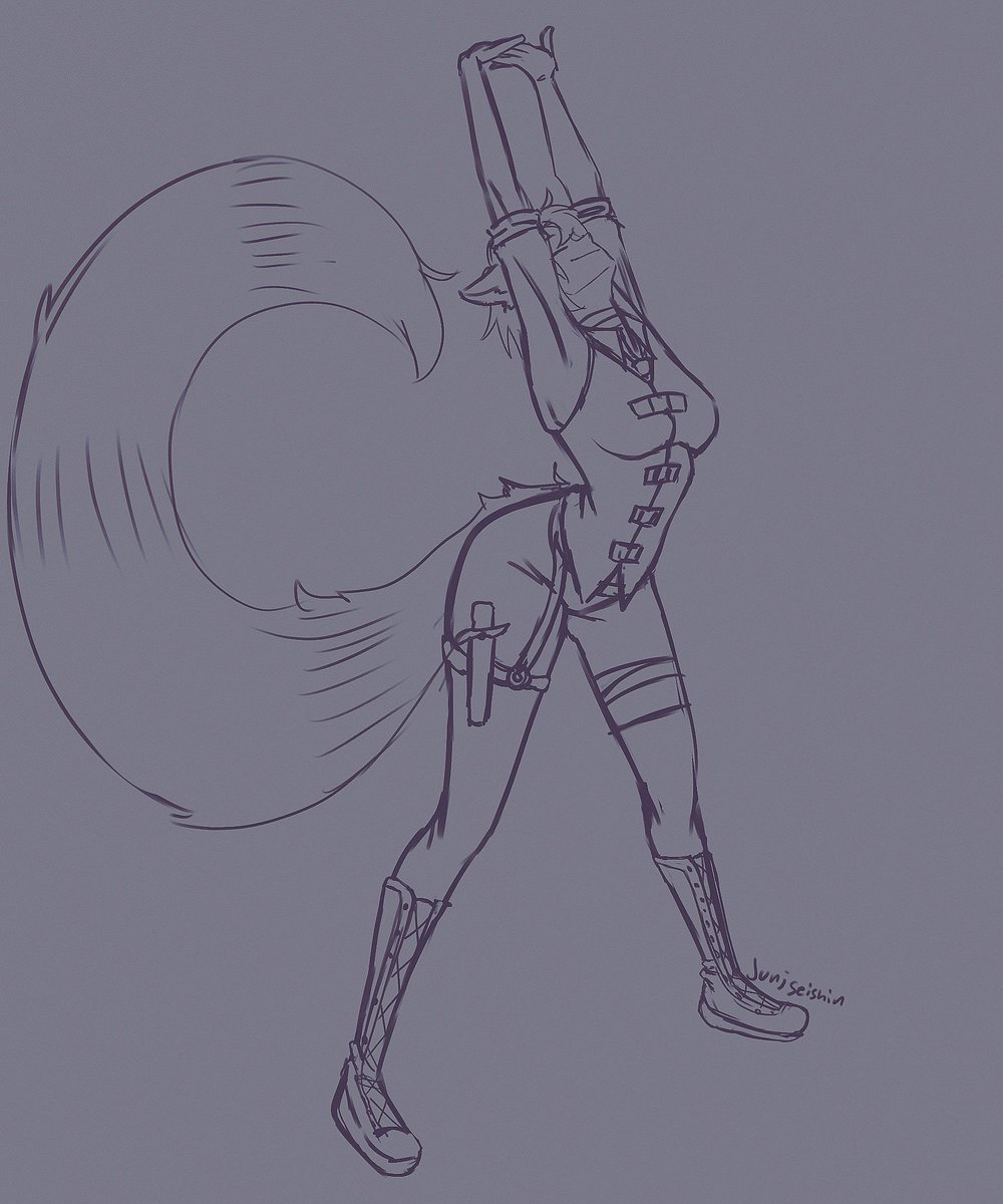 Junji_Nocti's tweet photo. biiiig (cammy) stretch sketch
#joobyart #ENVtuber https://t.co/uwUbSgWs8x