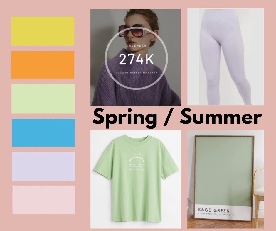 On average there are 274k weekly searches for the lavender color. It has been highlighted by <a href="/Trendalytics/">TrendAlytics</a> as one of the key Spring/ Summer