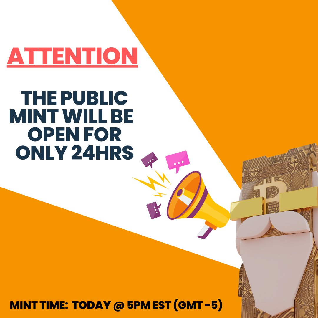 SatoshisIndex's tweet image. Starting in one hour: The PUBLIC mint will be open for only 24 hours. Any NFTs not minted after that time will be burned. We&apos;re doing this to ensure current holders and new minters will possess a valuable, unique software license with limited supply mint.satoshisindex.com