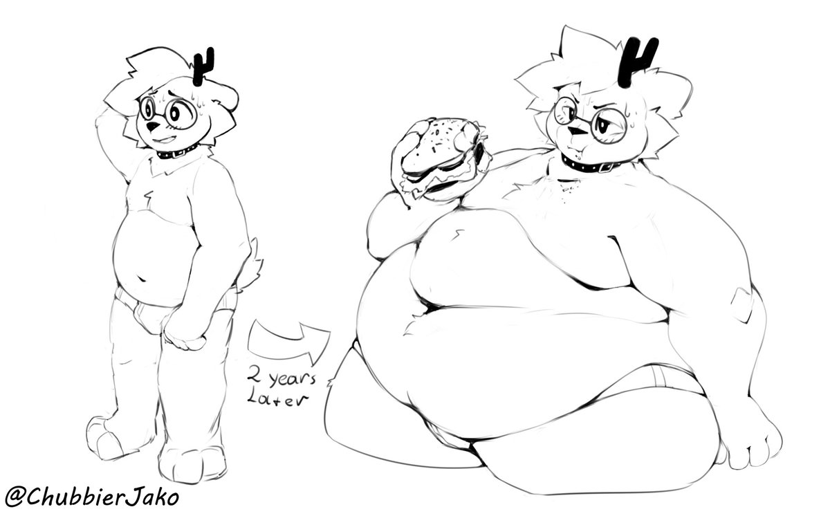 Don't ya like it when your local nerd gains just *a few* pounds -------- A little doodle I made for some practice