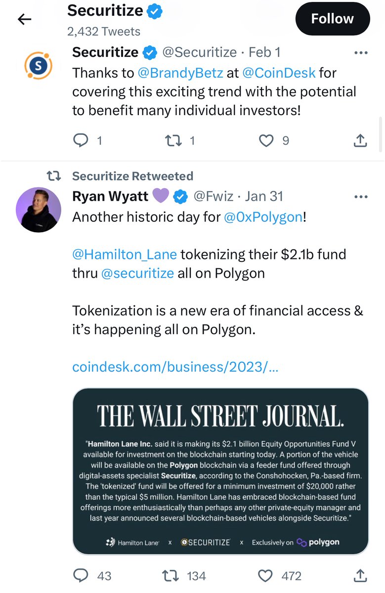 Not new, but reminder they are moving fast over there...😧<a href="/tzero/">tZERO</a>
<a href="/Pelion_VP/">Pelion Venture Partners</a> <a href="/AlderLaneEggs/">Marc Cohodes</a> <a href="/ActAccordingly/">PAA Research</a>  LFG! $ostk