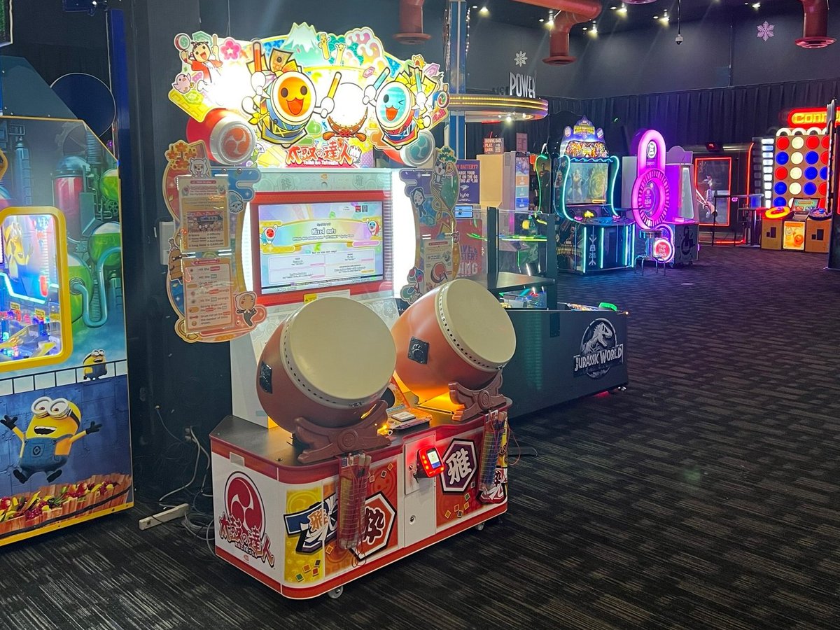 BandaiNamcoAM's tweet photo. Taiko is up at Dave and Busters! https://t.co/lRbp0nTX1R