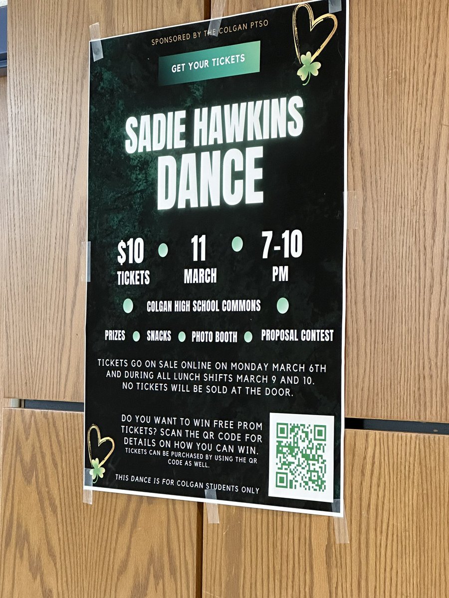 Look out for signs all over school next week!  Don’t forget about the contest!  #dance #colgan #sharks