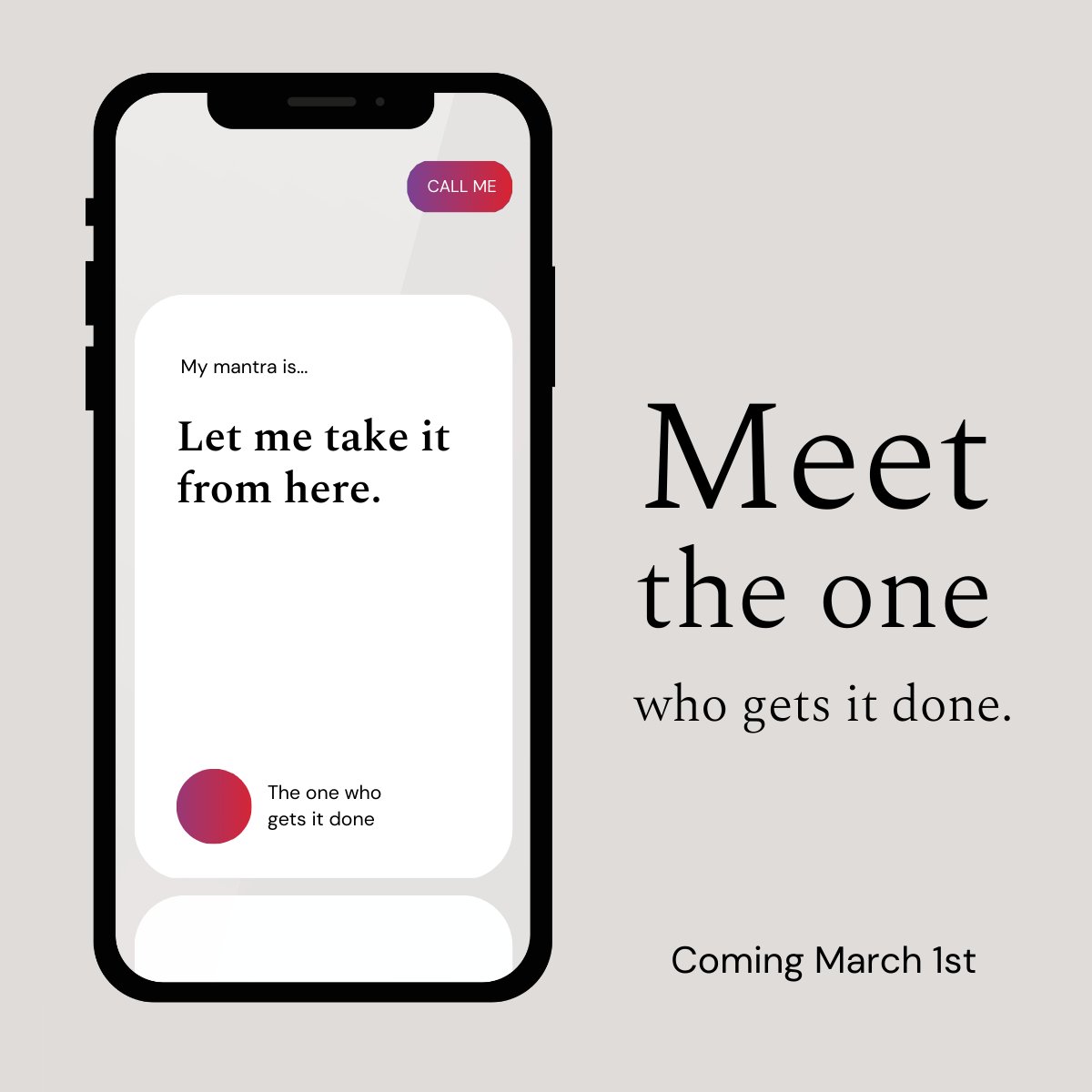 Are you searching for the one? Find out who we are on March 1st.