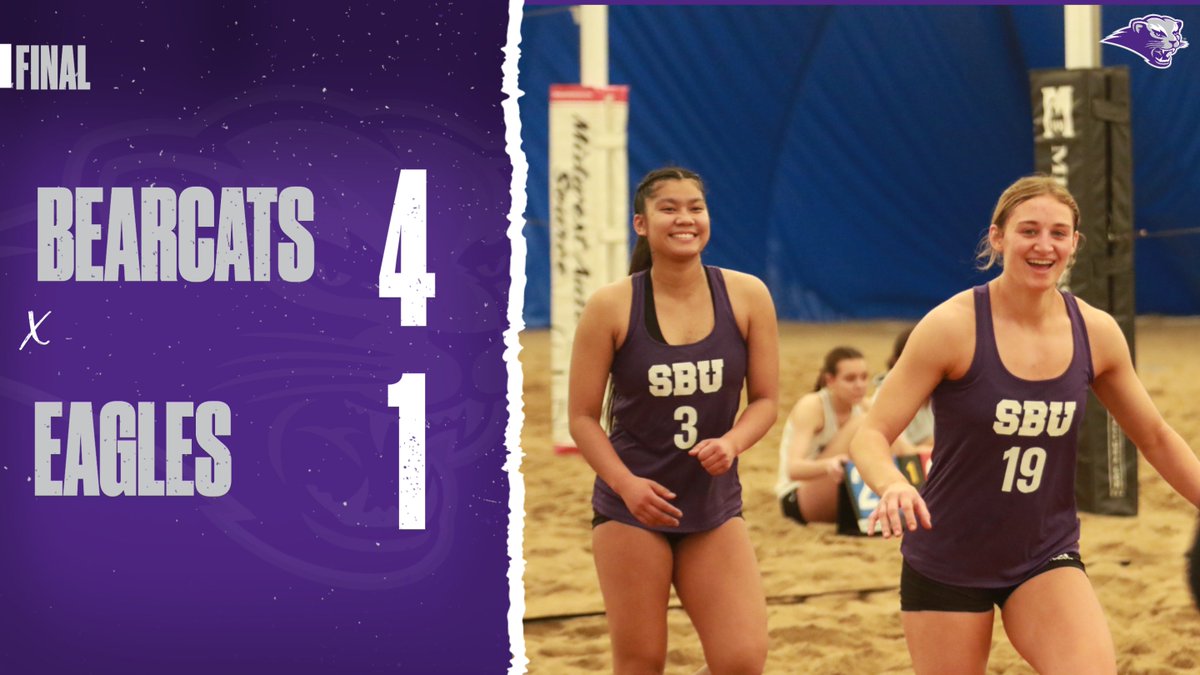 sbubearcats's tweet photo. BVB: OH YEAH, THATS ANOTHER BEARCAT WINNER!!

The Beach Volleyball program is off to a great 2-0 start! #RollCats https://t.co/dMuiNmjMyt