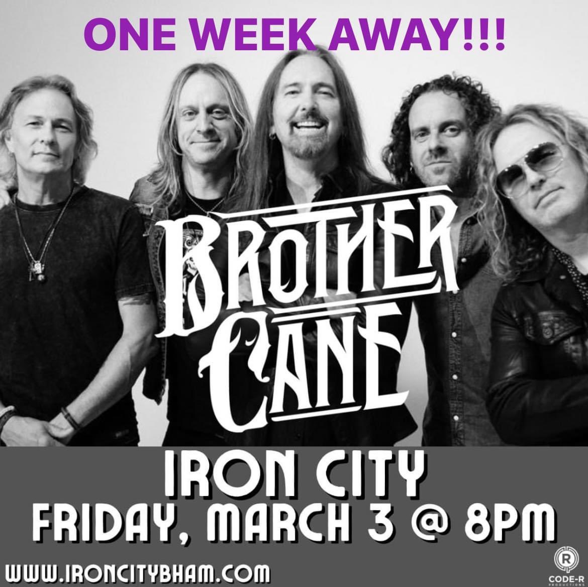 DamonJOfficial's tweet image. Big hometown show, folks!
Super grateful to be playing @IronCityBham with this group of good humans NEXT FRIDAY, March 3. 

@RealBrotherCane &amp;amp; Suburban Love Junkies
7:30PM 

Tickets at ironcitybham.com

VIP Experience tix at damonjohnson.com/store/birmingh…

#brothercane