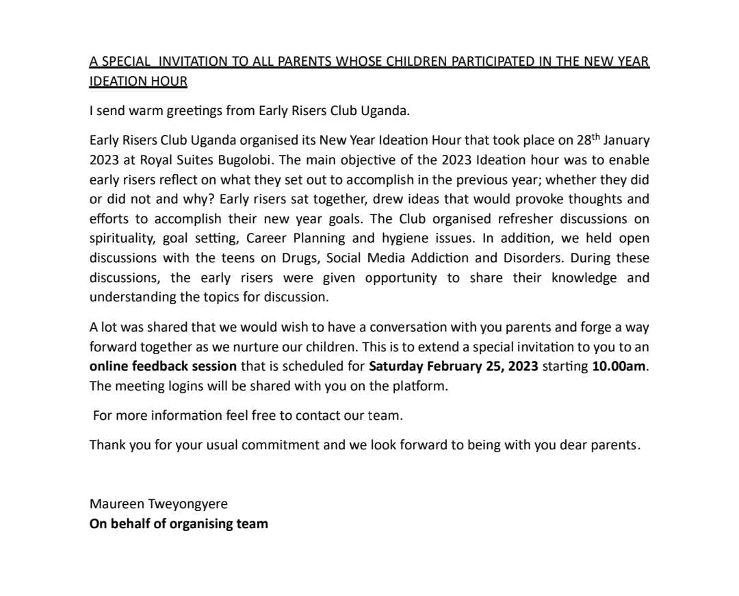 RisersClub's tweet photo. Dear parents, please receive a copy of the program for your attention.
Thank you https://t.co/2iIc3sY2kq